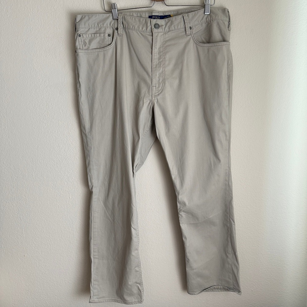 Polo Ralph‎ Lauren Pants Mens 40/30 Khaki Tan 5-Pocket Straight Chino Cotton